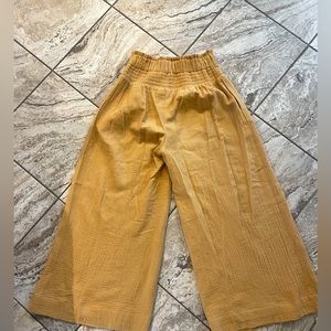 Anthropologie fun summer cropped wide leg pants